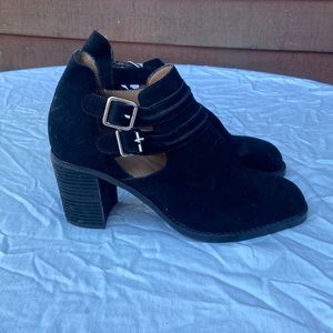 Jeffrey Campbell Cutout Block Heel Booties